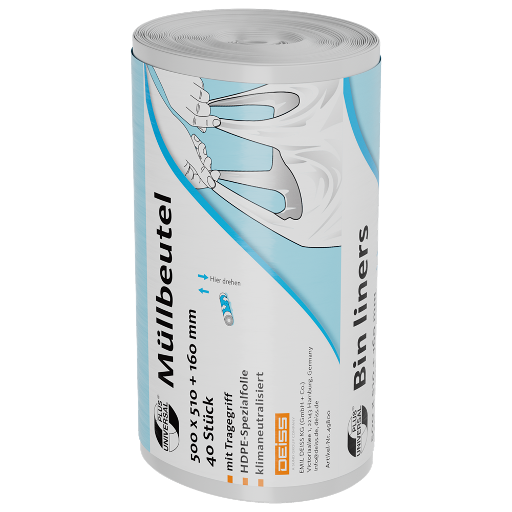 49800_Produktbild_UNIVERSAL_PLUS_Muellbeutel_Rolle_transparent_S_oH_WebRGB